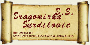 Dragomirka Šurdilović vizit kartica